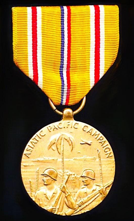 United States: Asiatic Pacific Campaign Medal. An early issue strike