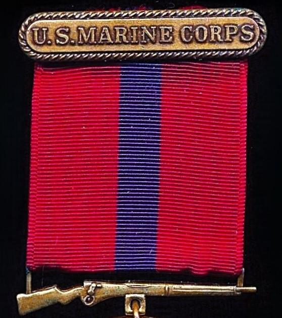 United States: Marine Corps Good Conduct Medal. 1st type. With integral 'U.S. Marine Corps' top brooch bar