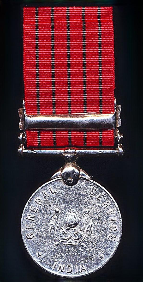 India General Service Medal 1947. With clasp 'Goa 1961' (4437274 Sep. Man Singh Sikh. L.I.)