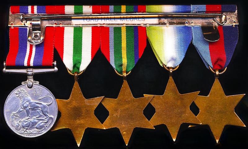 A Naval 'Seven Seas' Second World War campaign medal group of 6: Un-named and un-attributed