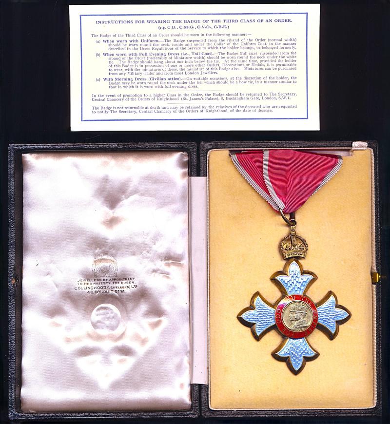 The Most Excellent Order of the British Empire, C.B.E., (Civil) Commander’s 2nd type neck badge, silver-gilt and enamel