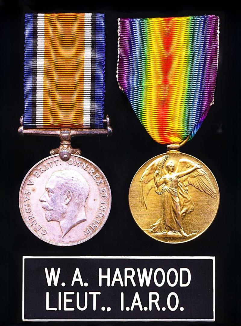 A Blackburn interest Meteorologist's Great War Indian Army medal pair: Lieutenant William Albert Harwood, 19th Agra Company India Defence Force, late Indian Army Reserve of Officers (att'd 6th Field Service Company King George V's Own Bengal Sappers &
