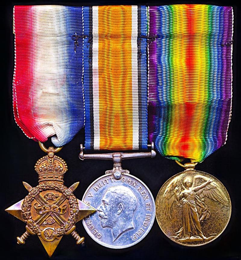 A Dunbar / Haddington interest 'Old Contemptible' casualty 'Shot in the Jaw' at Messines, medal group of 3: Private William Sheriff Aitken, 2nd Battalion Seaforth Highlanders (Ross-shire Buffs, The Duke of Albany’s)