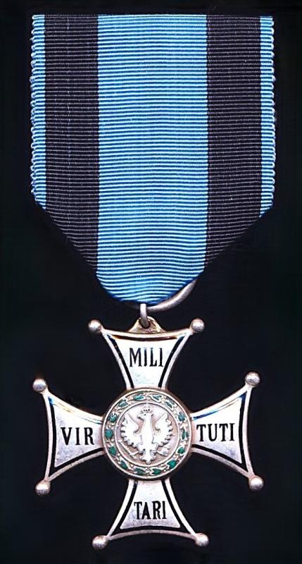 Poland: Order of Virtuti Militari. 5th Class silvered & enamel breast badge
