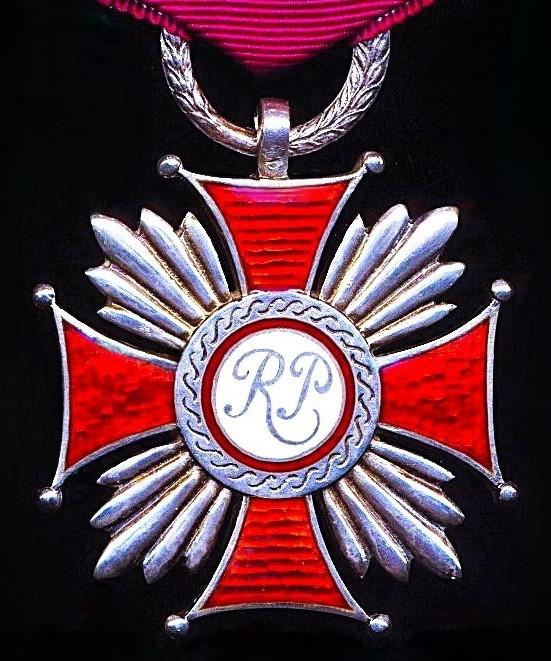Poland (Polish Government in Exile): Cross of Merit. 2nd Class. Silver & enamel breast badge
