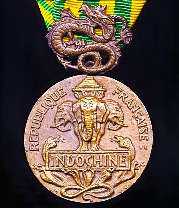 France: Indochina Campaign Medal 1945-1954. With clasp (agrafe) 'Dien Bien Phu'