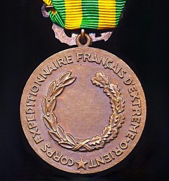 France: Indochina Campaign Medal 1945-1954. With clasp (agrafe) 'Dien Bien Phu'