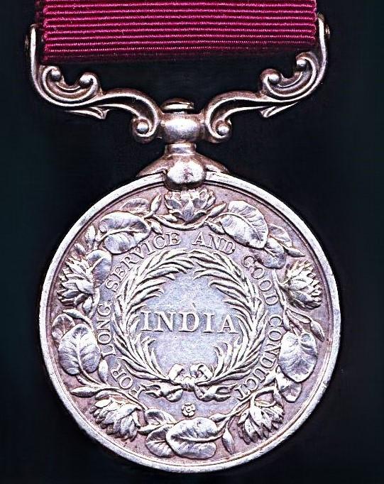 India Long Service and Good Conduct Medals. EDVII issue (2348 Lce. Dafdr: Bhagwan Singh 32d. Lcrs)