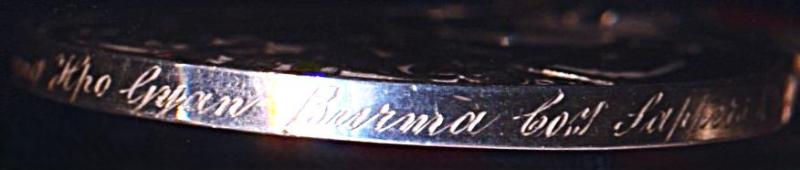 India General Service 1854-95, 1 clasp, Burma 1887-89 (107 Sapper Moung Hpo Gyan Burma Coy. Sappers & Miners)