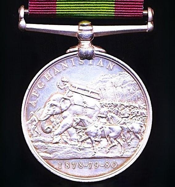Afghanistan Medal 1878-80. No clasp (Mr L. O. Law. Postmaster, Ali Khel.
