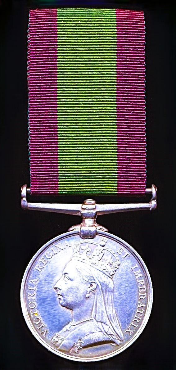 Afghanistan Medal 1878-80. No clasp (Mr L. O. Law. Postmaster, Ali Khel.