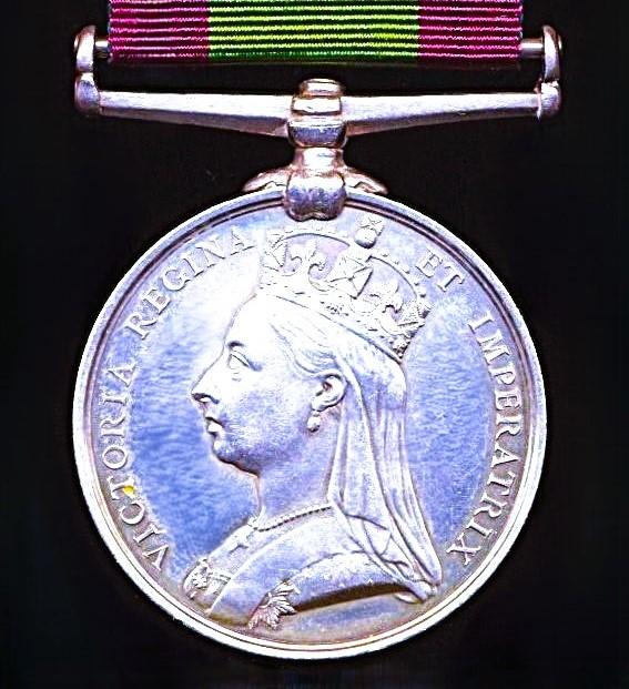 Afghanistan Medal 1878-80. No clasp (Mr L. O. Law. Postmaster, Ali Khel.