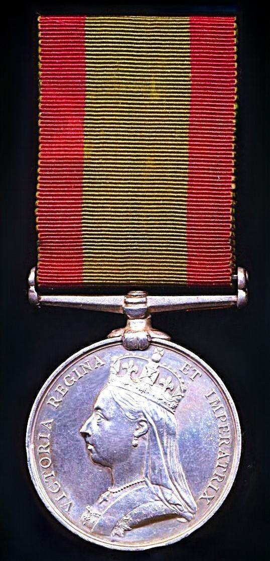 Afghanistan Medal 1878-80. No clasp (Pol. Locl. Lt. L. W. R. Browne. Trans. Dep.)