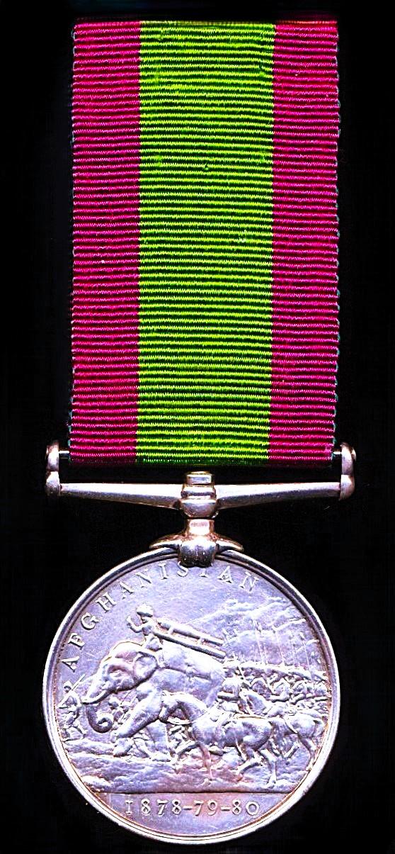 Afghanistan Medal 1878-80. No clasp (Offg. Supt. Mr. A. J. M. Reade. Tele. Dep.)