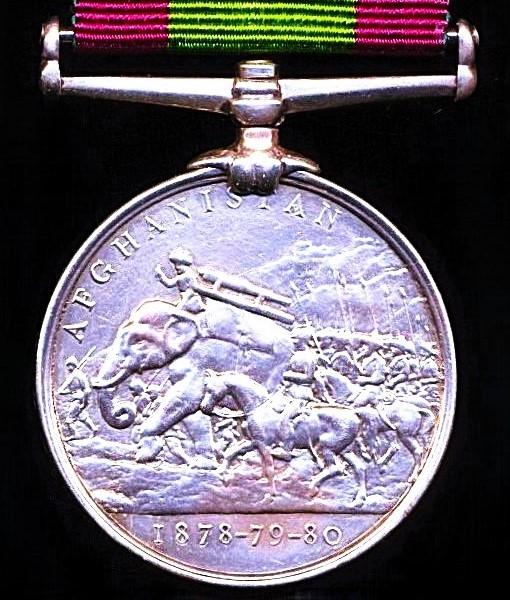 Afghanistan Medal 1878-80. No clasp (Offg. Supt. Mr. A. J. M. Reade. Tele. Dep.)