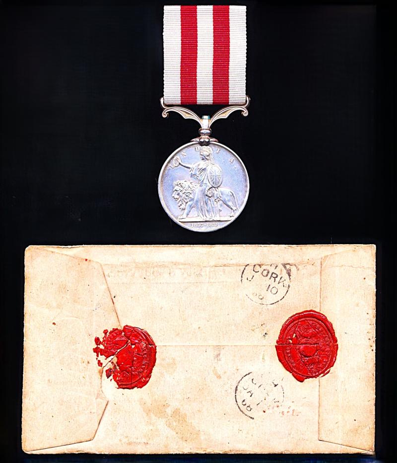Indian Mutiny 1857-59, no clasp (Gunner. Nichs. Jackson, 1st Compy. 4th Bn. Art.)